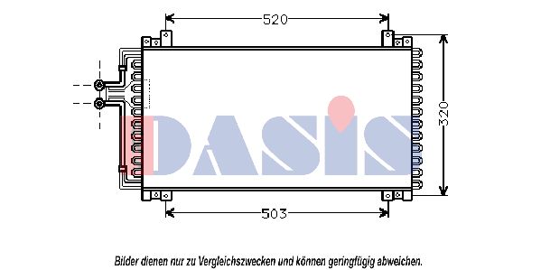 AKS DASIS Kondensators, Gaisa kond. sistēma 182150N